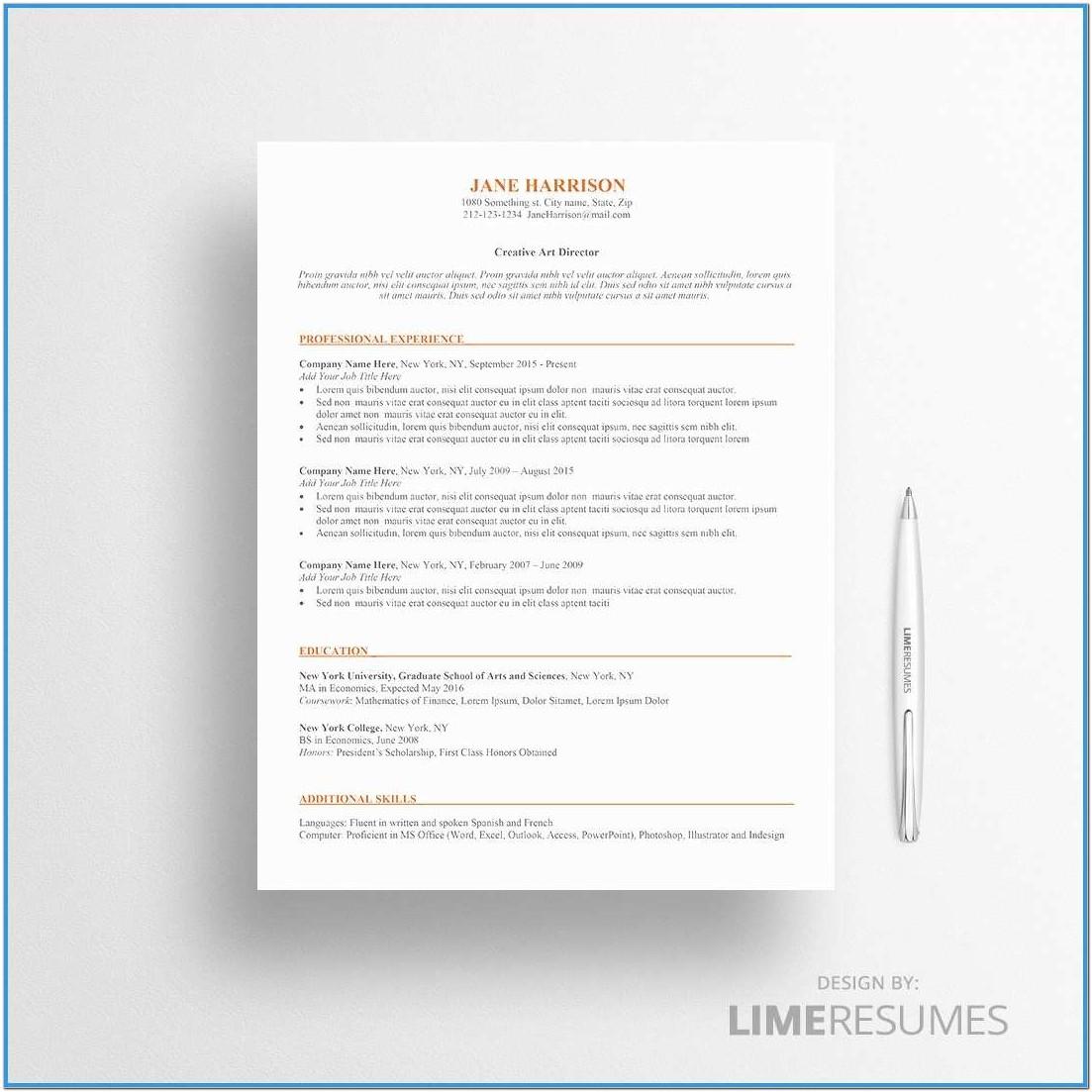 Ats Resume Template Download