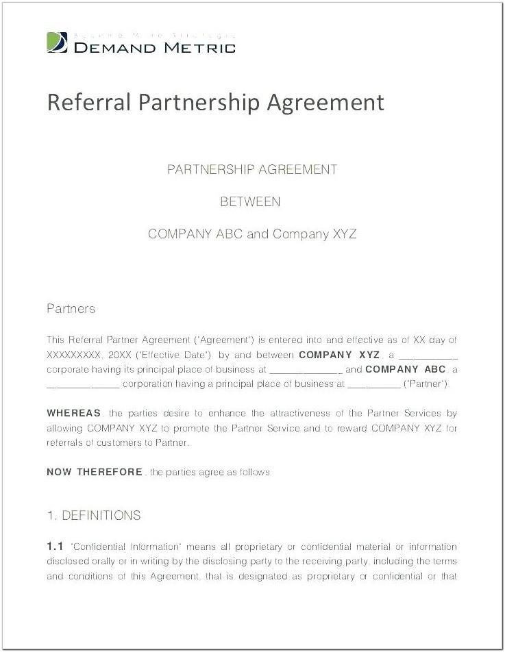 Attorney Referral Agreement Sample