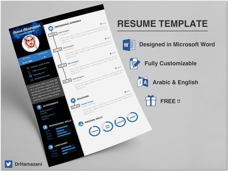 Attractive Resume Word Templates Free Download