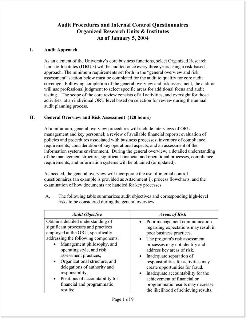 Audit And Accountability Policy And Procedures Template