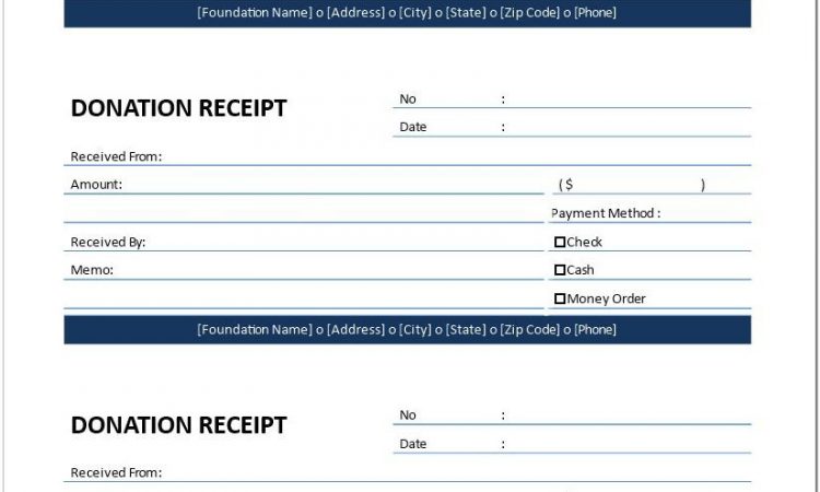 Australian Donation Receipt Template