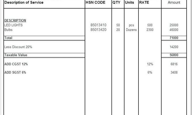 Australian Tax Invoice Template Word