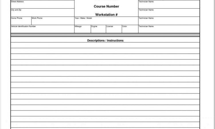 Auto Body Repair Invoice Sample