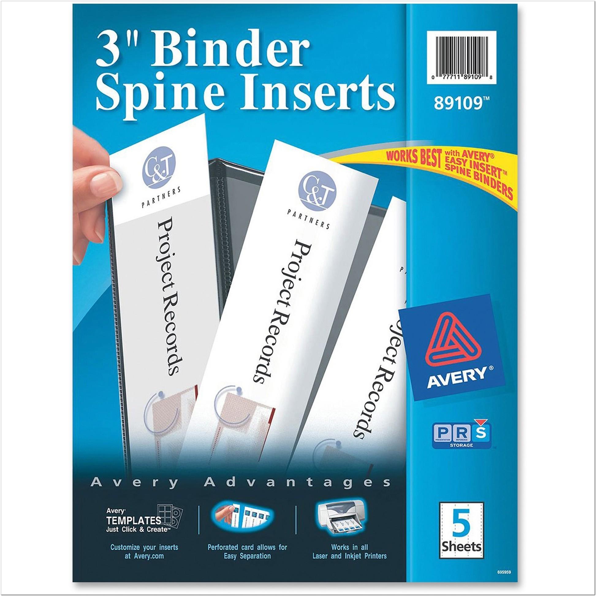 Avery 15 Binder Spine Templates