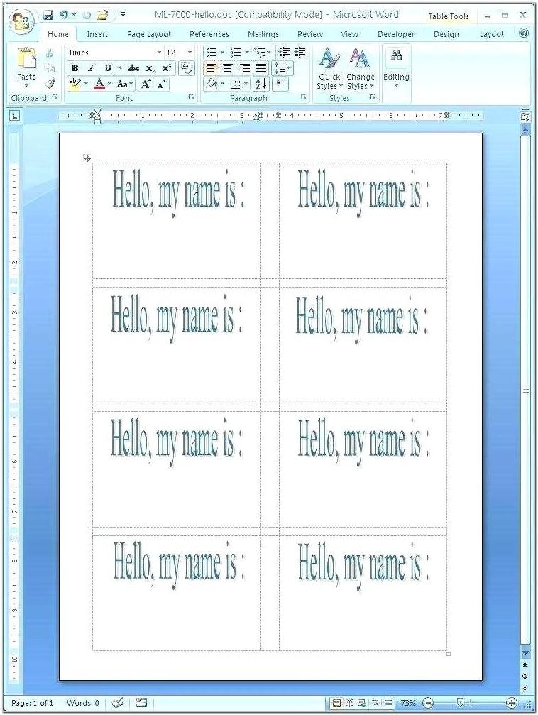 Avery 5160 Template Word 2007