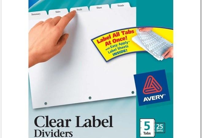 Avery 8 Tab Divider Template Word