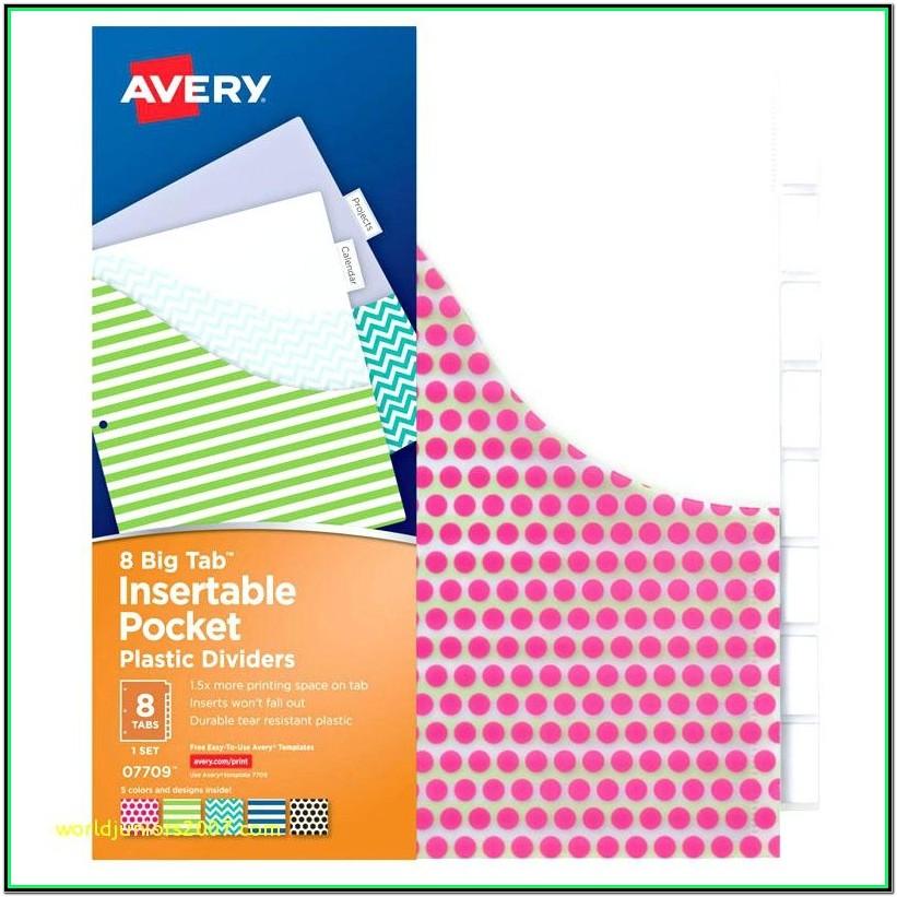Avery 8 Tab Index Divider Template