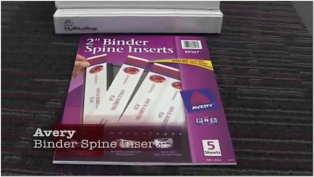 Avery Binder Spine Template 25 Inch
