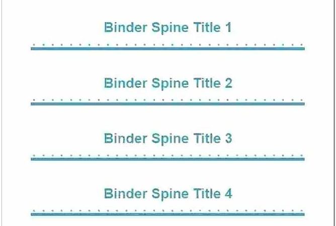 Avery Binder Templates Spine 3 Inch