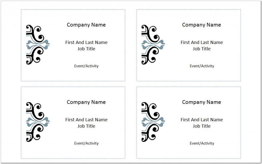 Avery Name Badge Inserts Template 5390