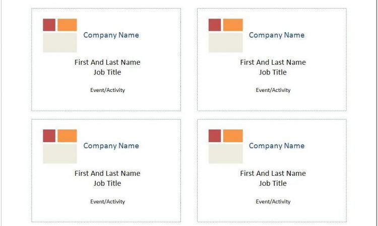 Avery Name Badge Template 5395