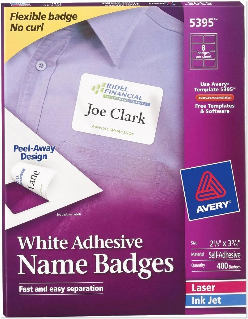 Avery Name Tag Insert Template