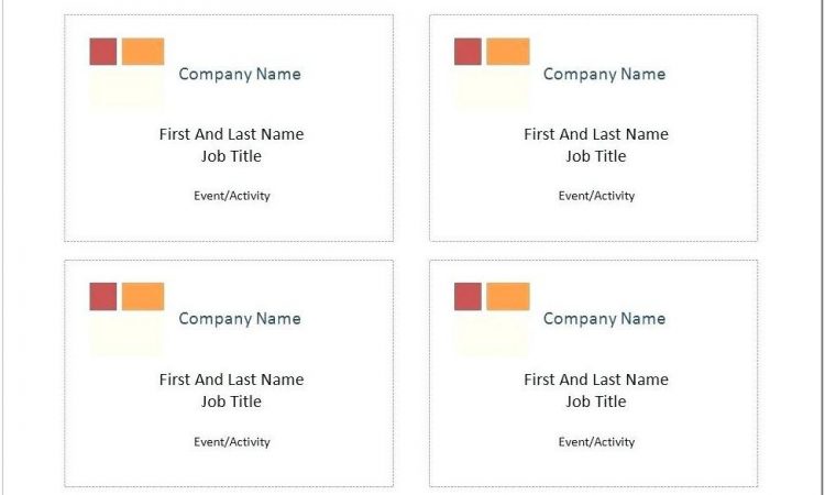 Avery Name Tag Templates For Word