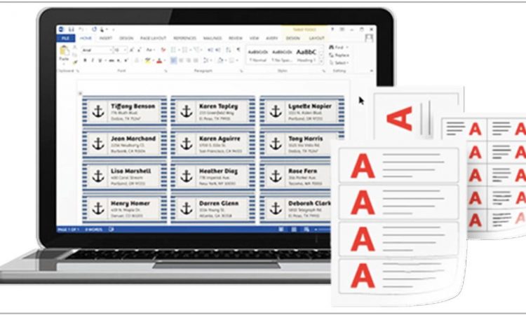 Avery Worksaver Tab Inserts Word Template