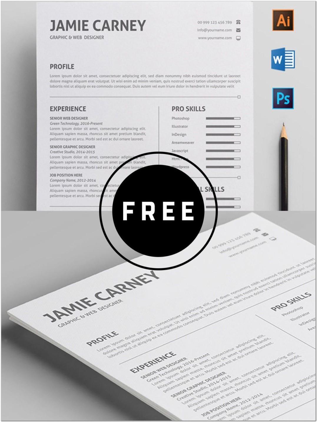 Awesome Resume Templates Free