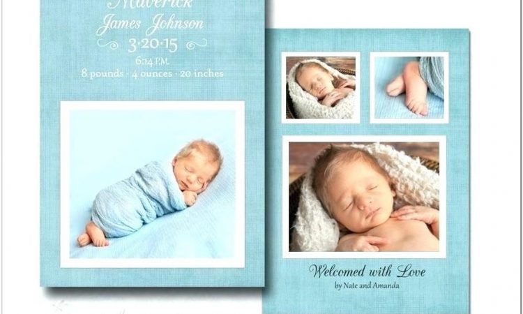 Baby Boy Announcement Template Word