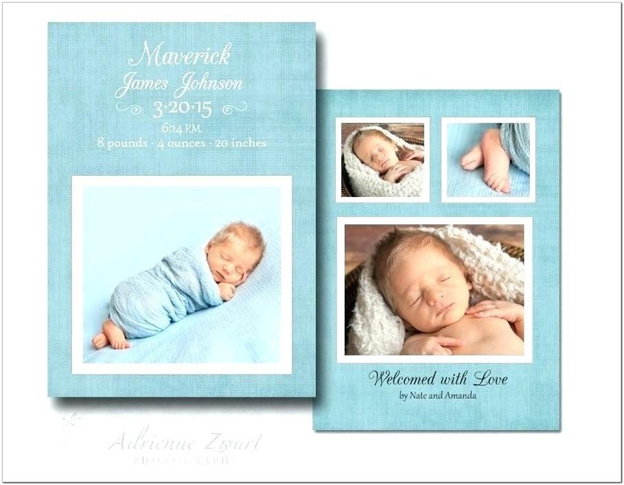 Baby Boy Announcement Template Word