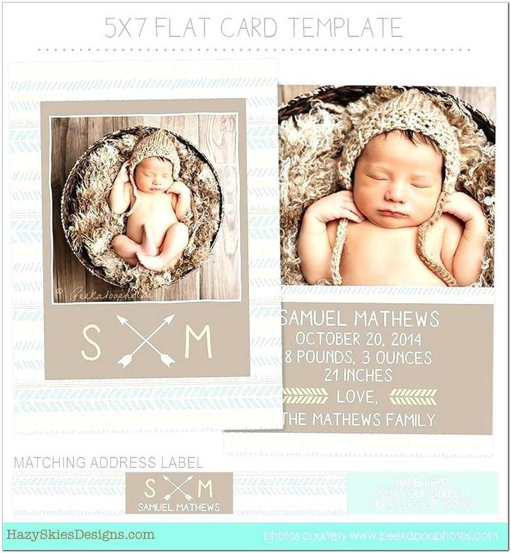 Baby Boy Birth Announcement Template Free