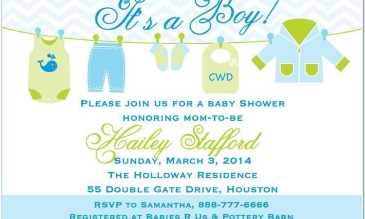 Baby Boy Invitation Templates
