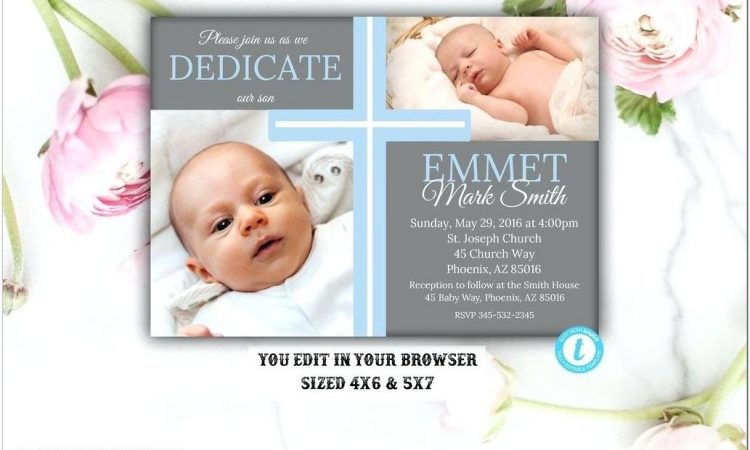 Baby Dedication Invitation Designs