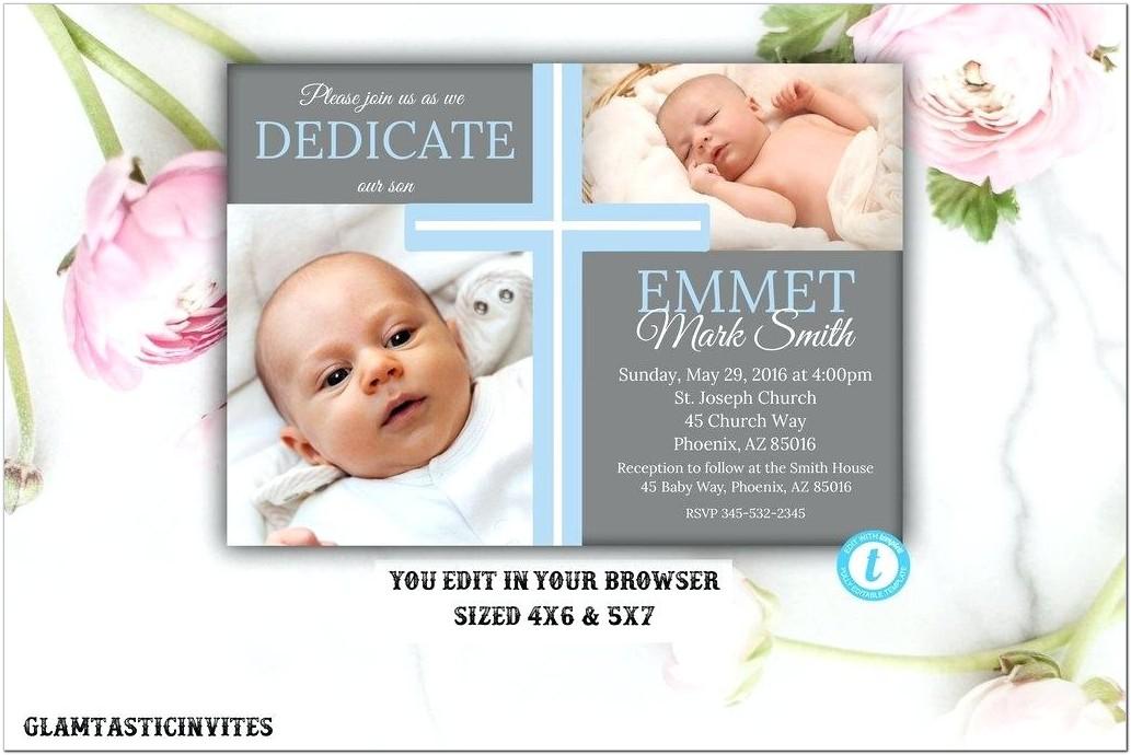 Baby Dedication Invitation Designs