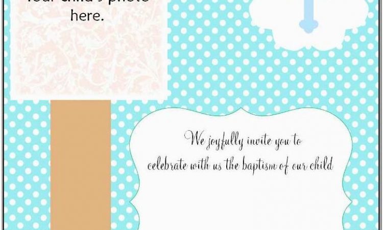 Baby Dedication Invitation Free Template