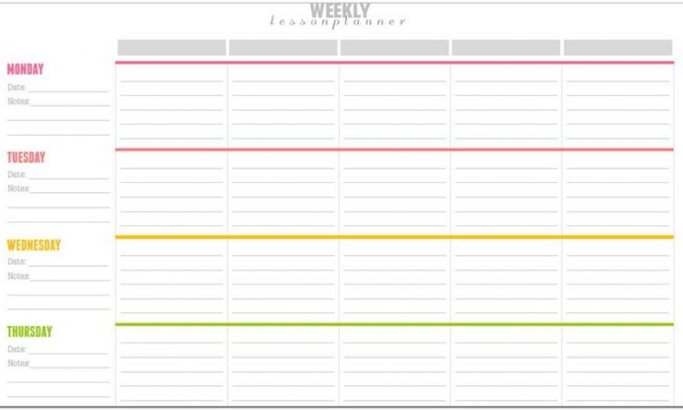 Baby Lesson Plan Template