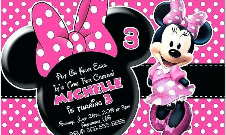 Baby Minnie Mouse Invitations Templates Free