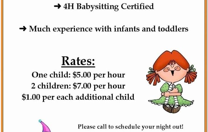 Babysitting Flyer Template Microsoft Word Free