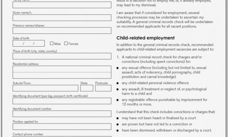 Background Check Authorization Form Template Word