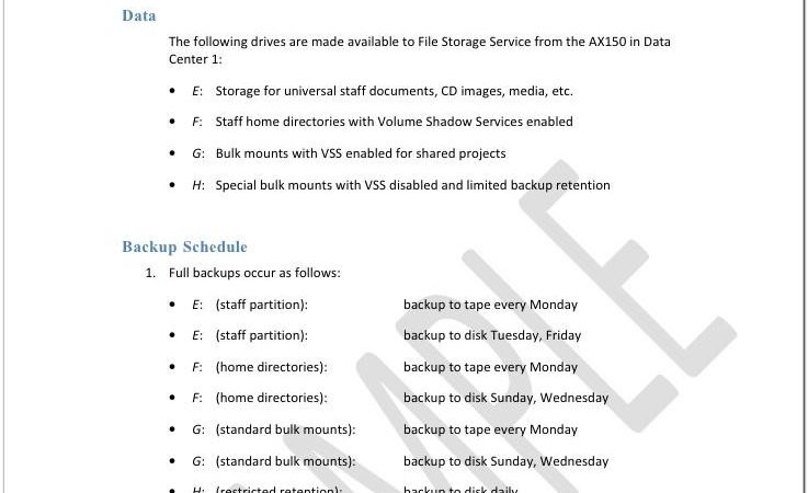 Backup And Recovery Policy Template