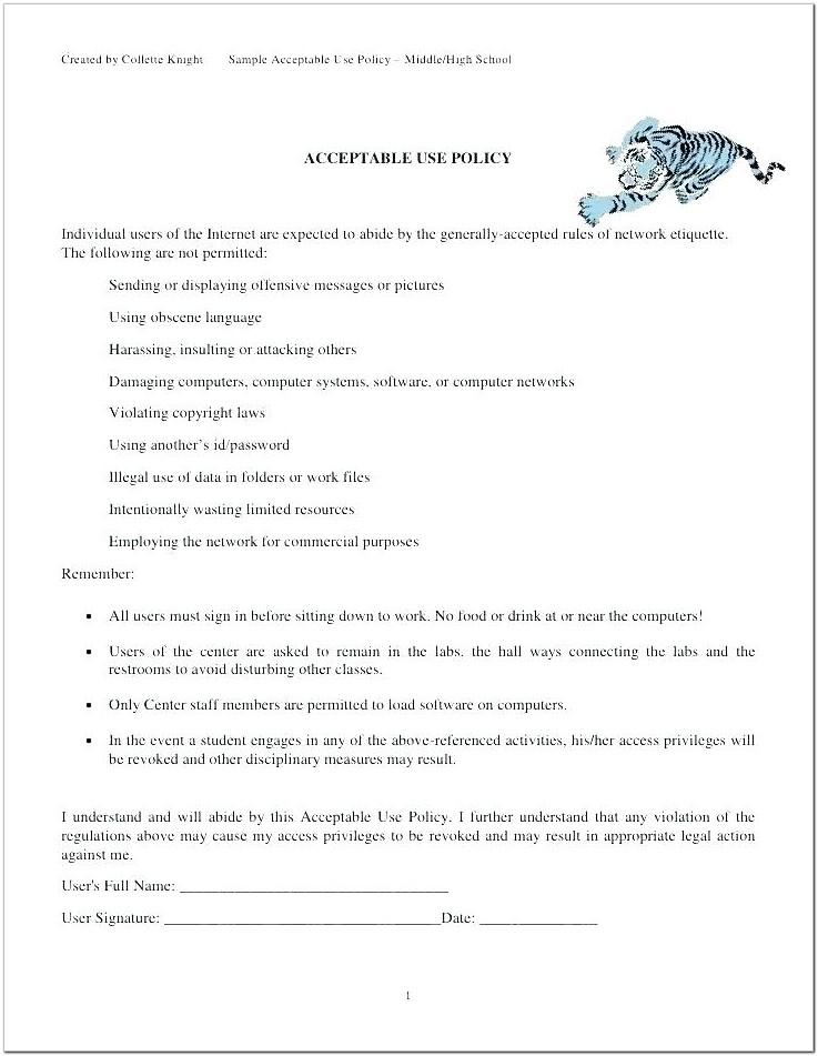 Backup Policy Document Example
