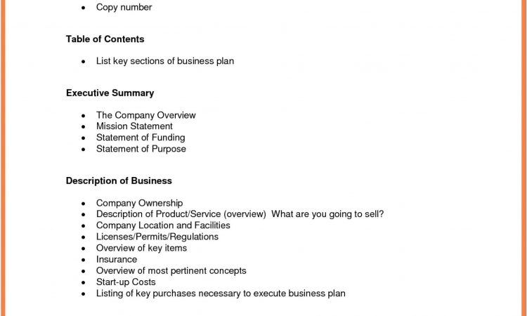 Bakery Business Plan Outline