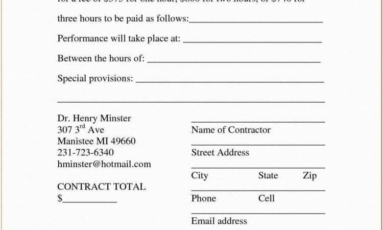 Band Member Agreement Template