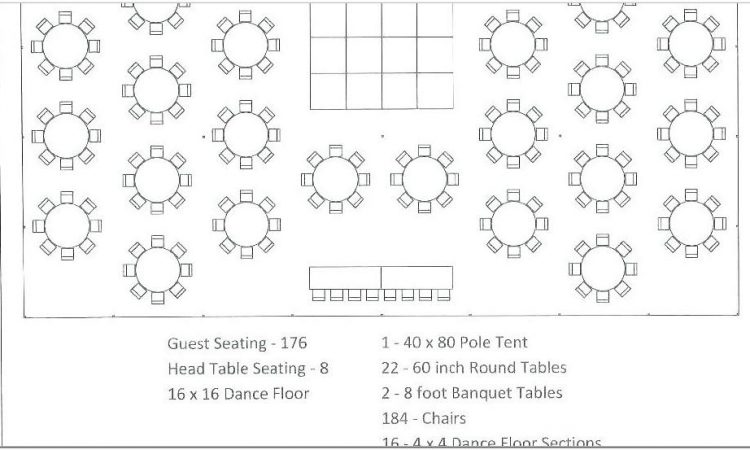 Banquet Table Seating Chart Template