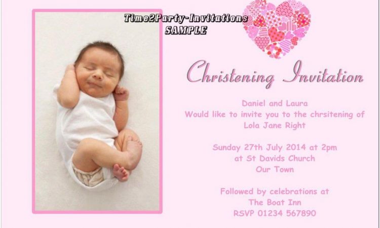 Baptism Invitation Template Download