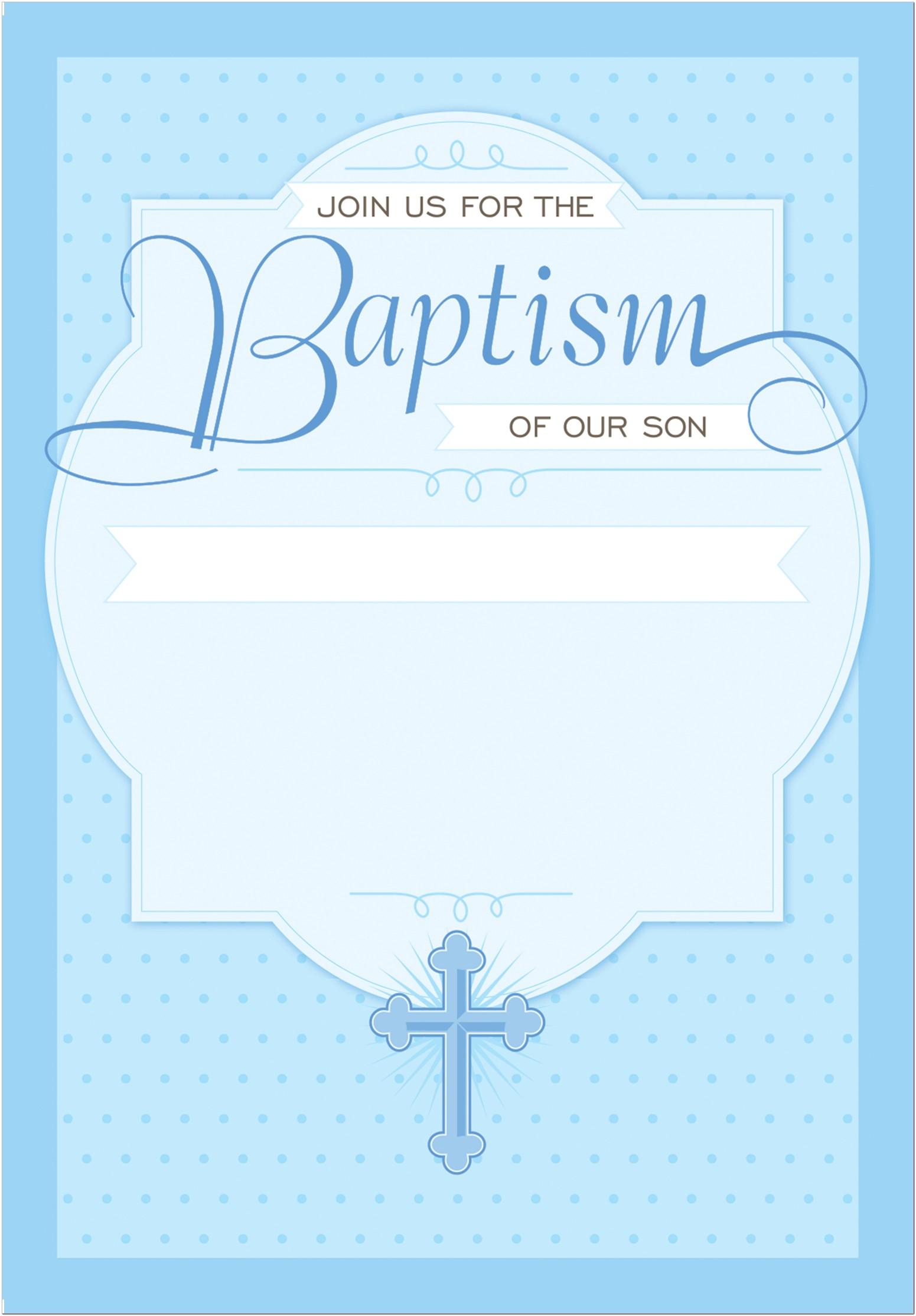 Baptism Invitation Template Free