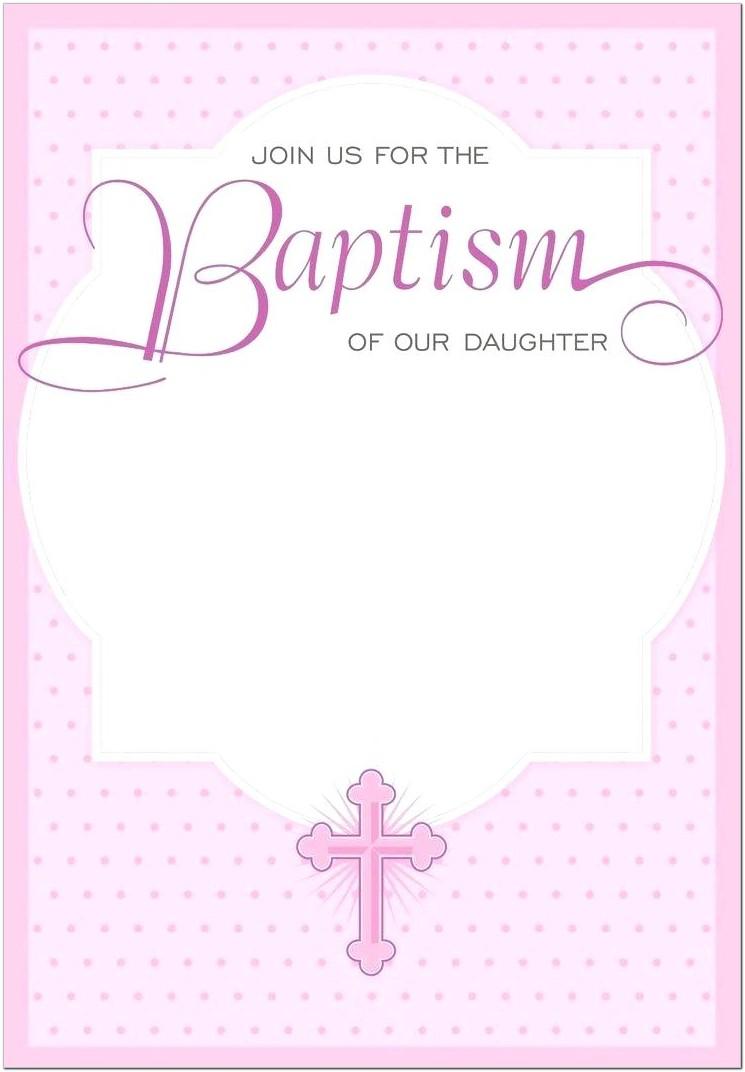Baptism Invitation Templates Printable
