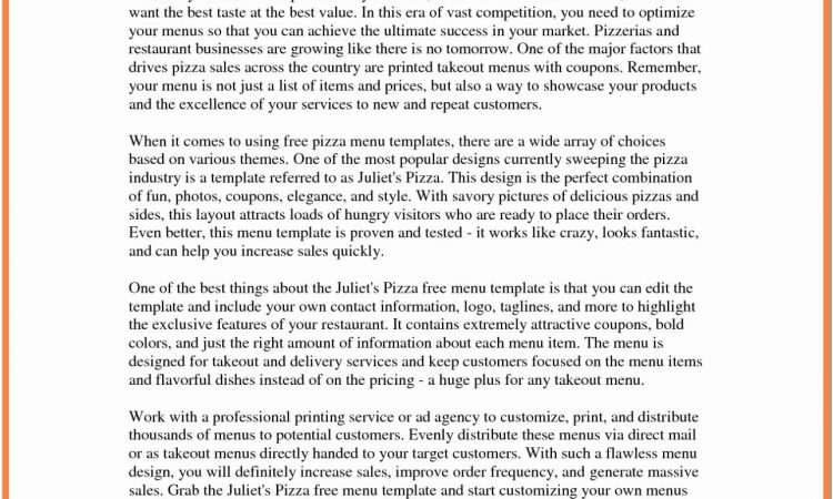 Bar And Restaurant Business Plan Template