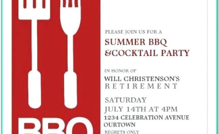 Barbecue Invitation Wording Samples