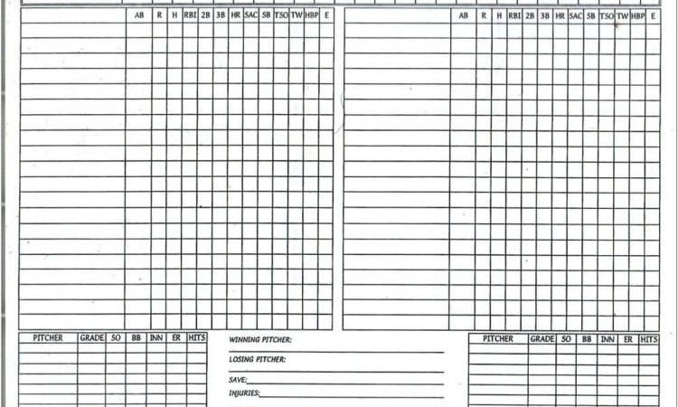 Baseball Stats Spreadsheet Template