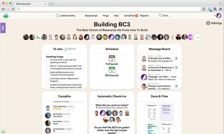 Basecamp 3 Project Templates