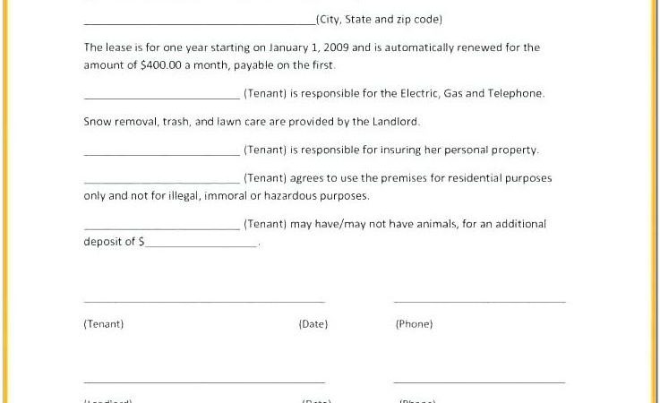Basic Lease Contract Template