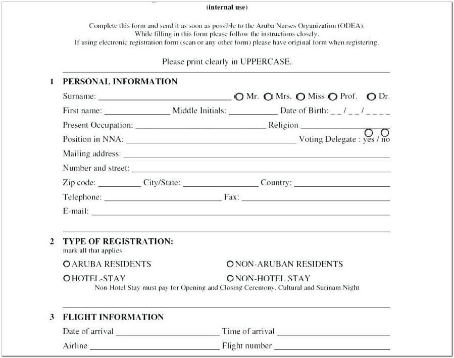 Basketball Camp Registration Form Template