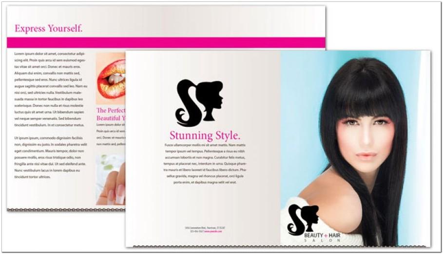 Beauty Hair Salon Brochure Template