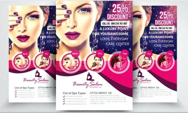 Beauty Parlour Brochure Templates Free Download