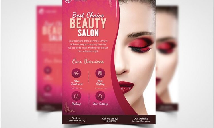 Beauty Salon Brochure Template Free Download