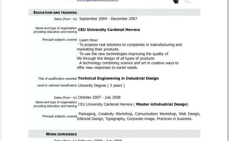 Best Cv Template Word Uk