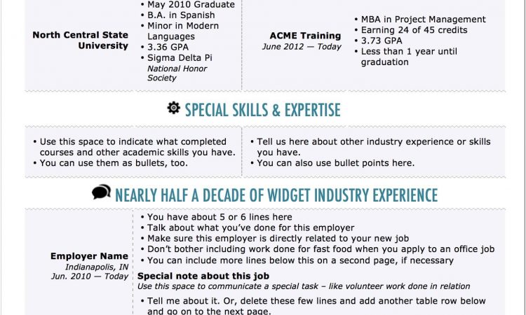 Best Microsoft Word Template For Resume