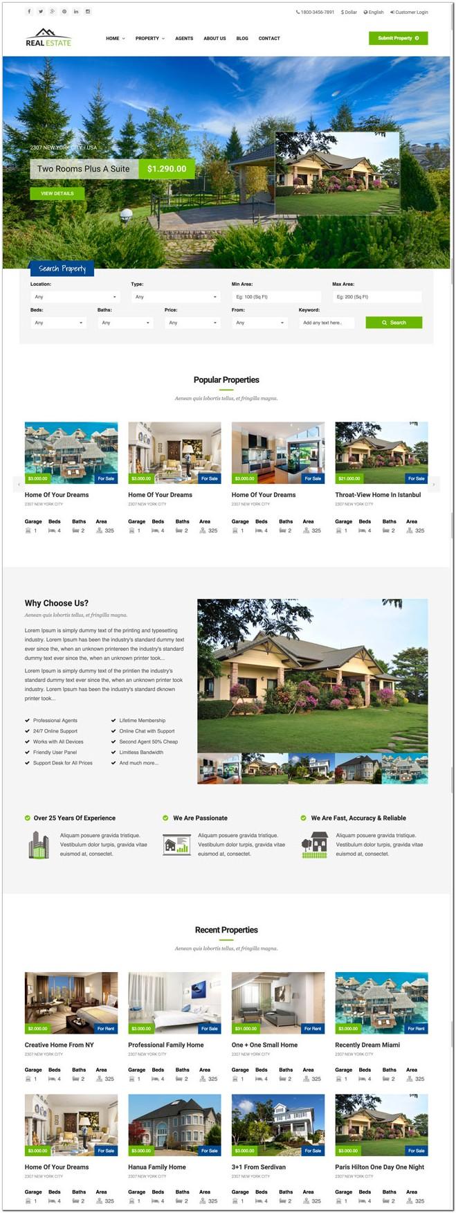 Best Responsive Real Estate Templates